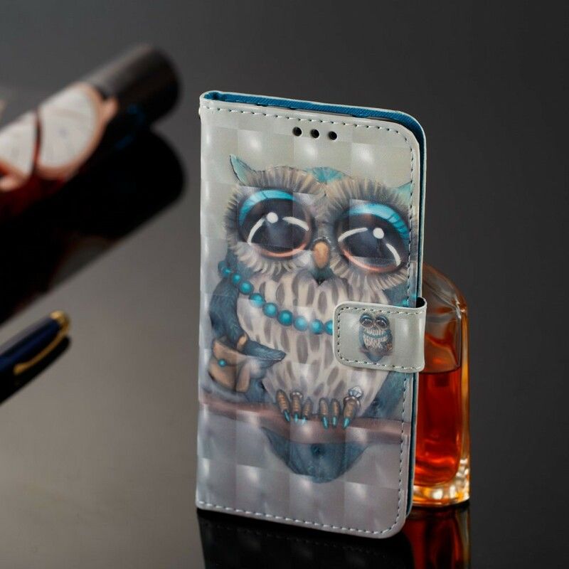 Flip Cover Samsung Galaxy A6 Frøken Ugle 3d