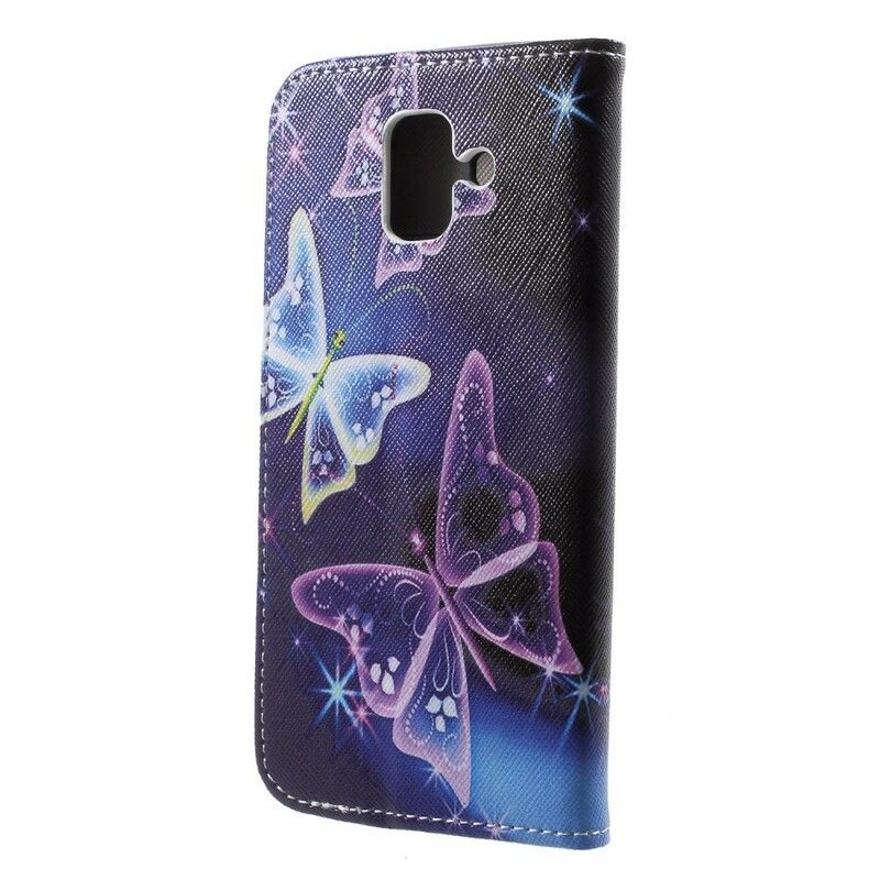 Flip Cover Samsung Galaxy A6 Sommerfugle