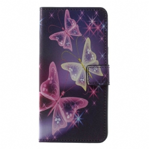 Flip Cover Samsung Galaxy A6 Sommerfugle Og Blomster