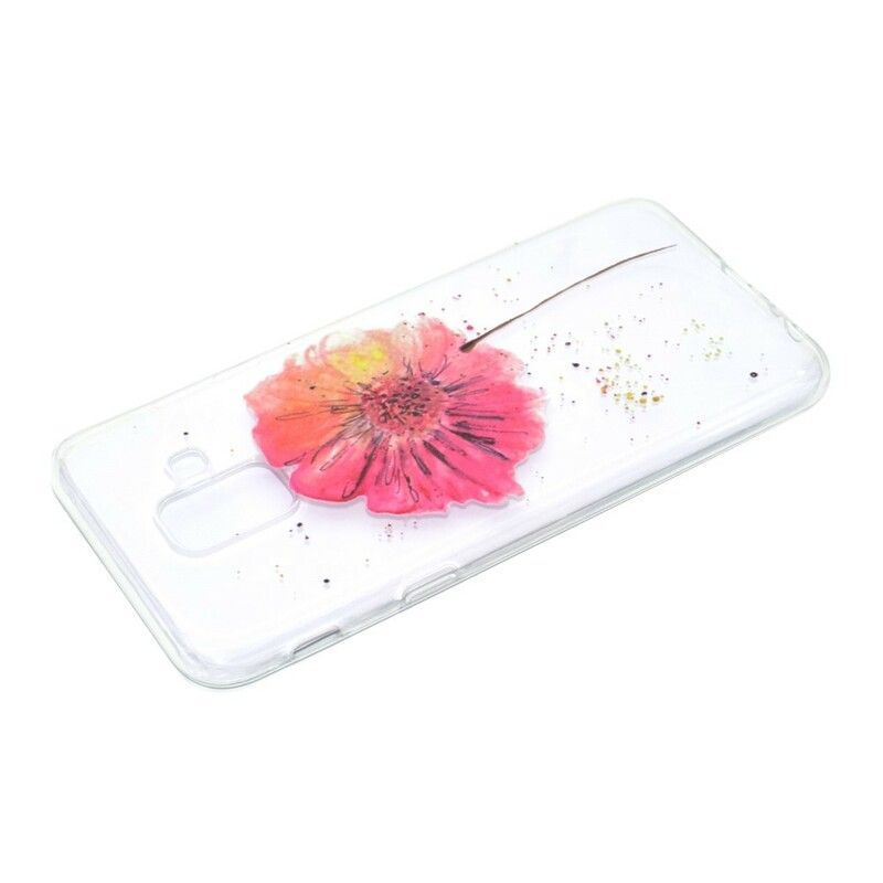 Mobilcover Samsung Galaxy A6 Sømløst Akvarel Blomstermønster