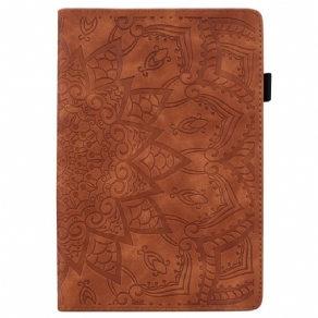 Læder Cover iPad Pro 13 (2024) Telefon Etui Mandala Ruskindseffekt