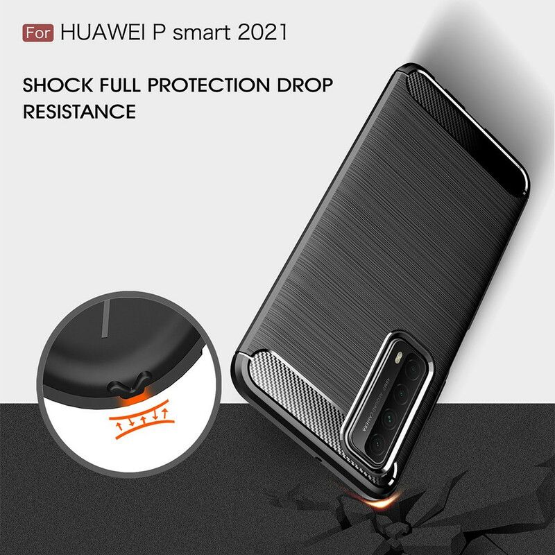 Cover Huawei P Smart 2021 Børstet Kulfiber