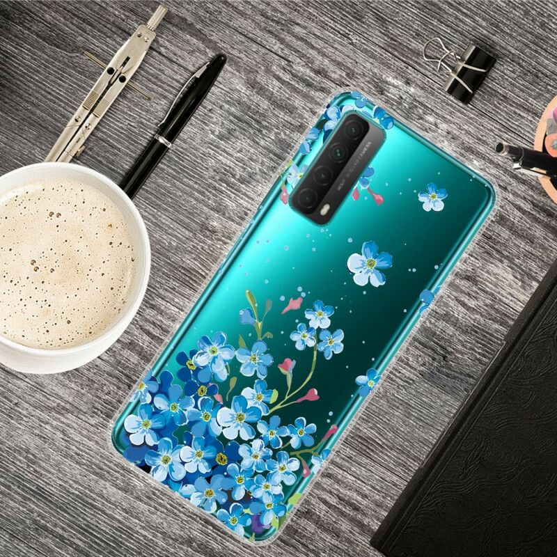 Cover Huawei P Smart 2021 Buket Blå Blomster