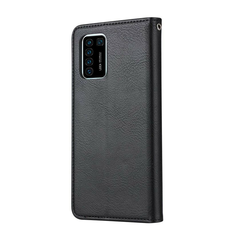 Cover Huawei P Smart 2021 Flip Cover Faux Læder Kortholder