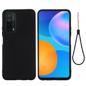 Cover Huawei P Smart 2021 Flydende Silikone Med Snor