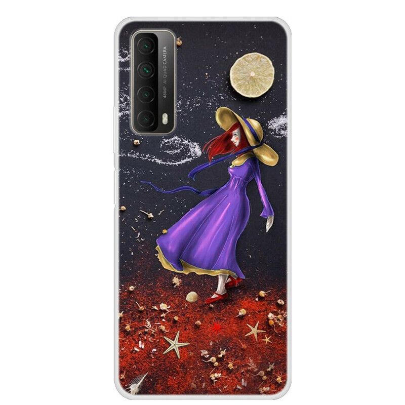 Cover Huawei P Smart 2021 Kvinde Ved Havet