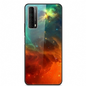 Cover Huawei P Smart 2021 Rød Og Grøn Himmel