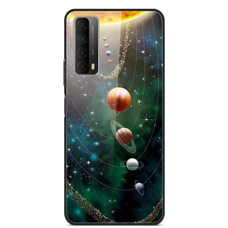 Cover Huawei P Smart 2021 Solar System Planet Hærdet Glas