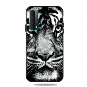 Cover Huawei P Smart 2021 Sort Og Hvid Tiger