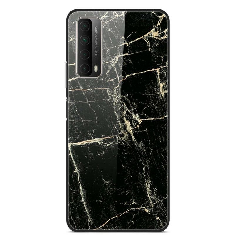 Cover Huawei P Smart 2021 Supreme Marmor Hærdet Glas