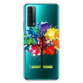 Cover Huawei P Smart 2021 Transparent Akvareltræ