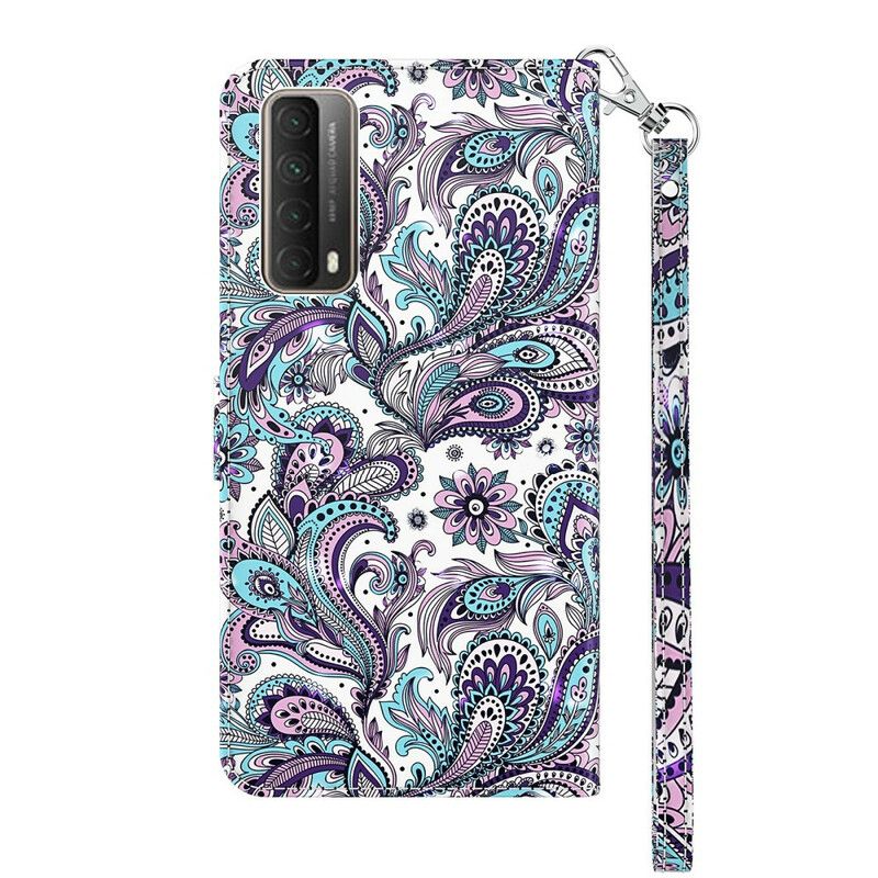 Flip Cover Huawei P Smart 2021 Blomstermønstre