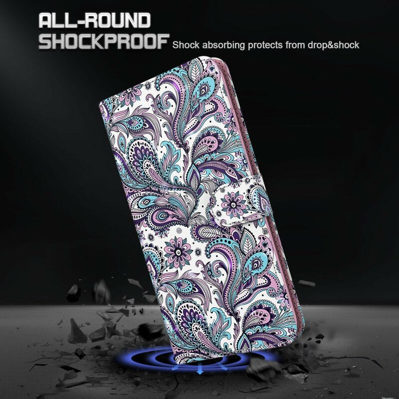 Flip Cover Huawei P Smart 2021 Blomstermønstre