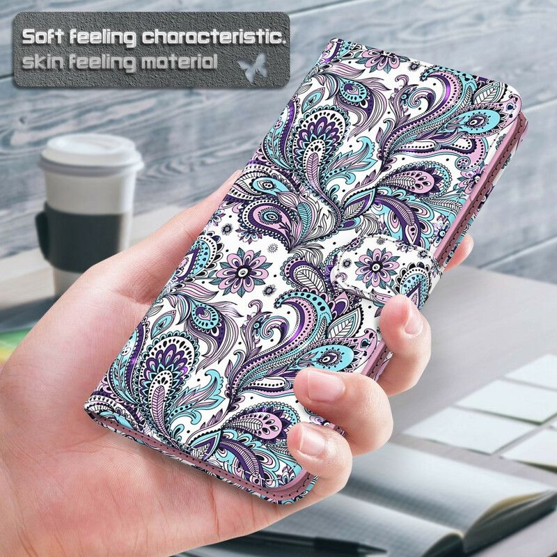 Flip Cover Huawei P Smart 2021 Blomstermønstre