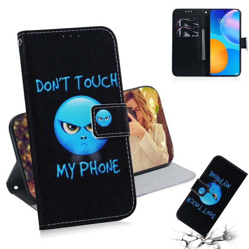 Flip Cover Huawei P Smart 2021 Emoji-telefon