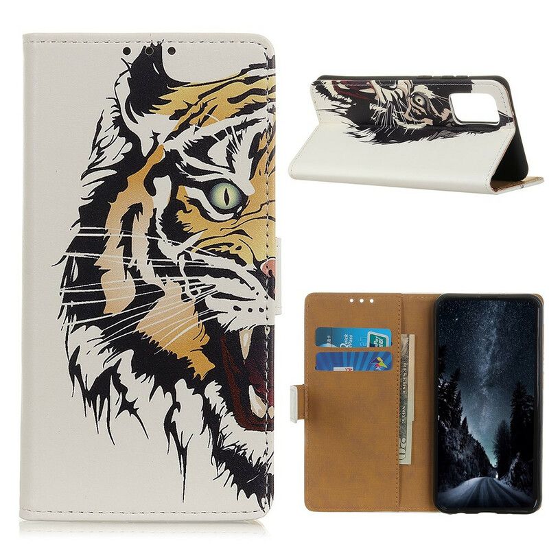 Flip Cover Huawei P Smart 2021 Hærd Tiger