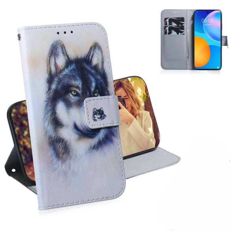 Flip Cover Huawei P Smart 2021 Hundeblik