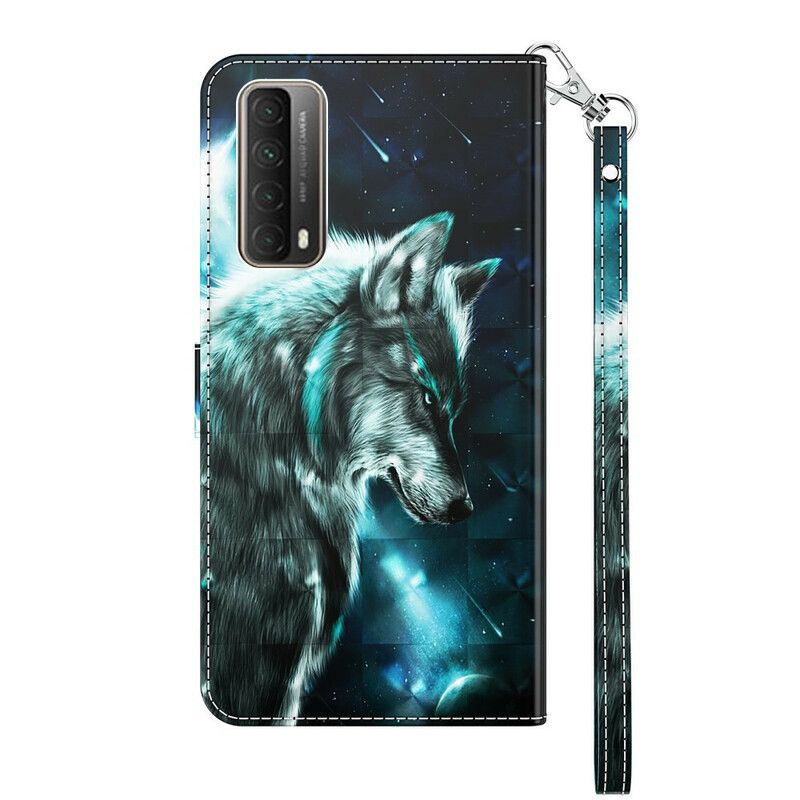 Flip Cover Huawei P Smart 2021 Majestisk Ulv