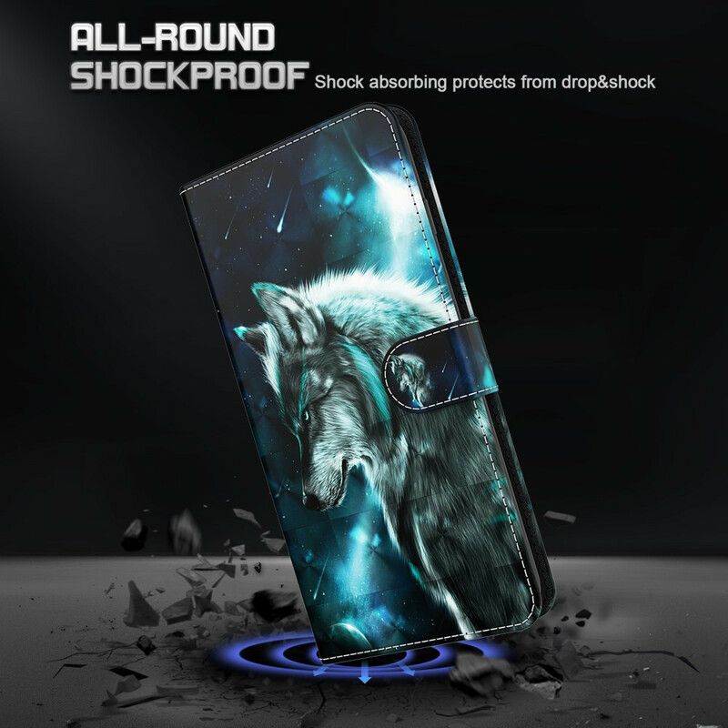 Flip Cover Huawei P Smart 2021 Majestisk Ulv