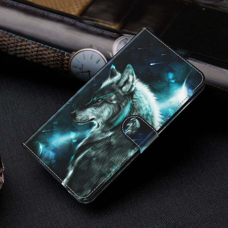 Flip Cover Huawei P Smart 2021 Majestisk Ulv