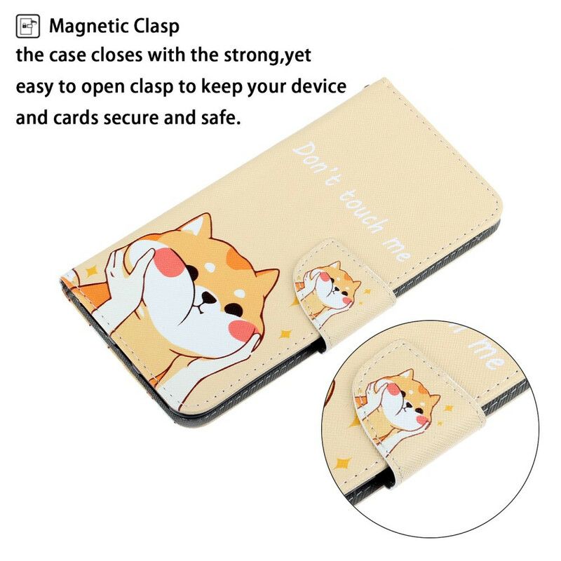 Flip Cover Huawei P Smart 2021 Med Snor Rør Mig Ikke Strappy Cat