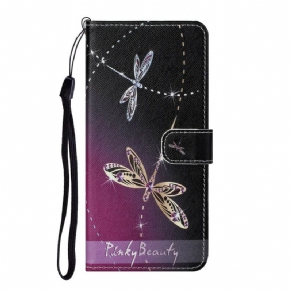 Flip Cover Huawei P Smart 2021 Med Snor Thong Dragonflies