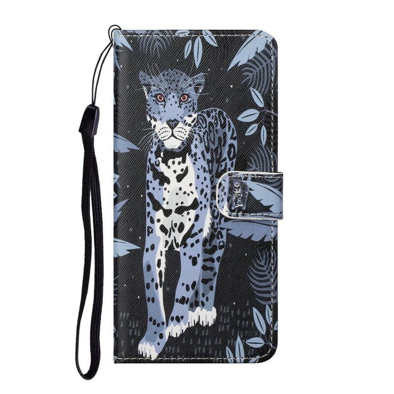 Flip Cover Huawei P Smart 2021 Med Snor Thong Leopard