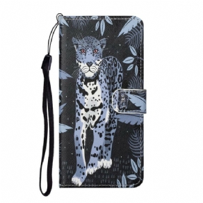 Flip Cover Huawei P Smart 2021 Med Snor Thong Leopard