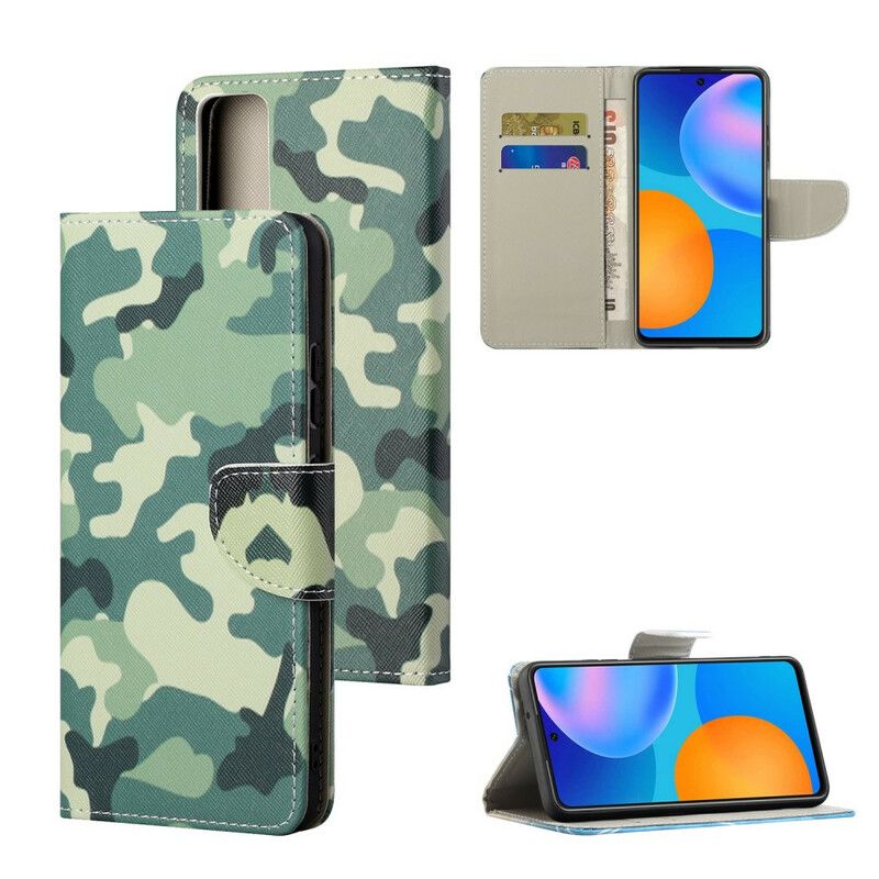 Flip Cover Huawei P Smart 2021 Militær Camouflage