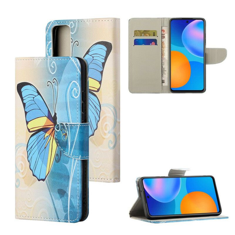 Flip Cover Huawei P Smart 2021 Sommerfugle