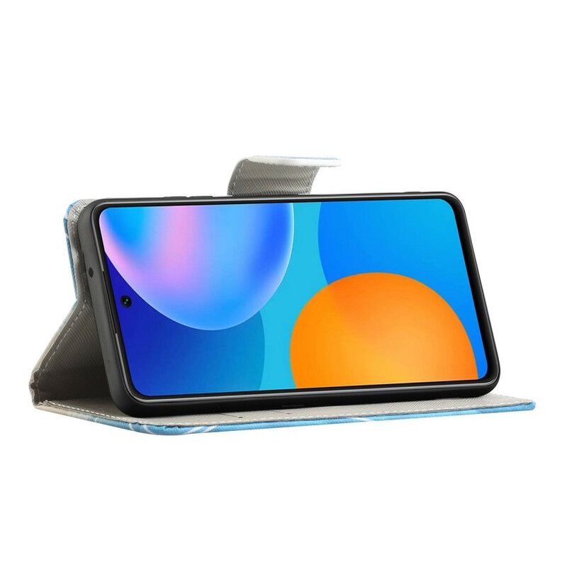 Flip Cover Huawei P Smart 2021 Sommerfugle