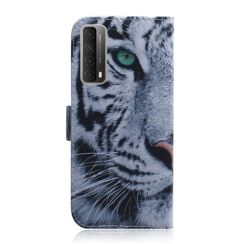 Flip Cover Huawei P Smart 2021 Tigeransigt