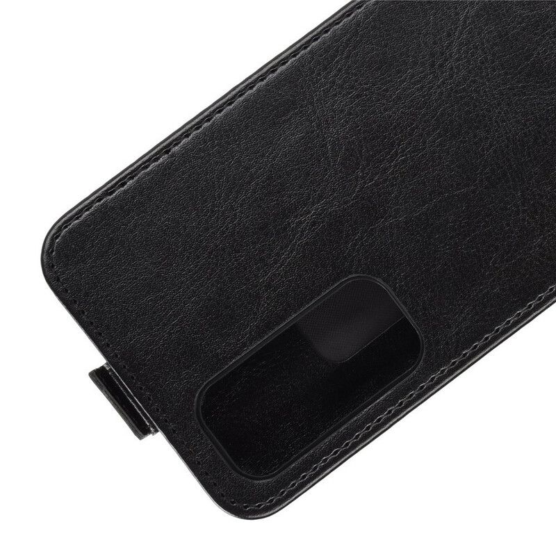 Læder Cover Huawei P Smart 2021 Flip Cover Lodret Flap Lædereffekt