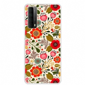 Mobilcover Huawei P Smart 2021 Blomstertapet