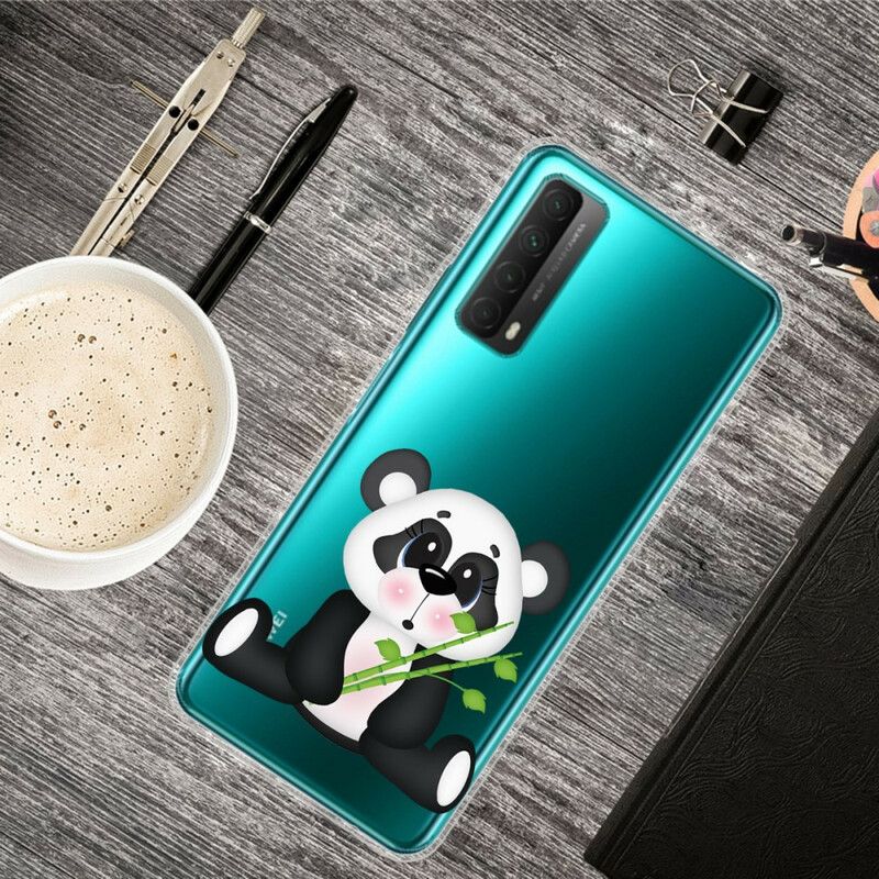 Mobilcover Huawei P Smart 2021 Transparent Trist Panda