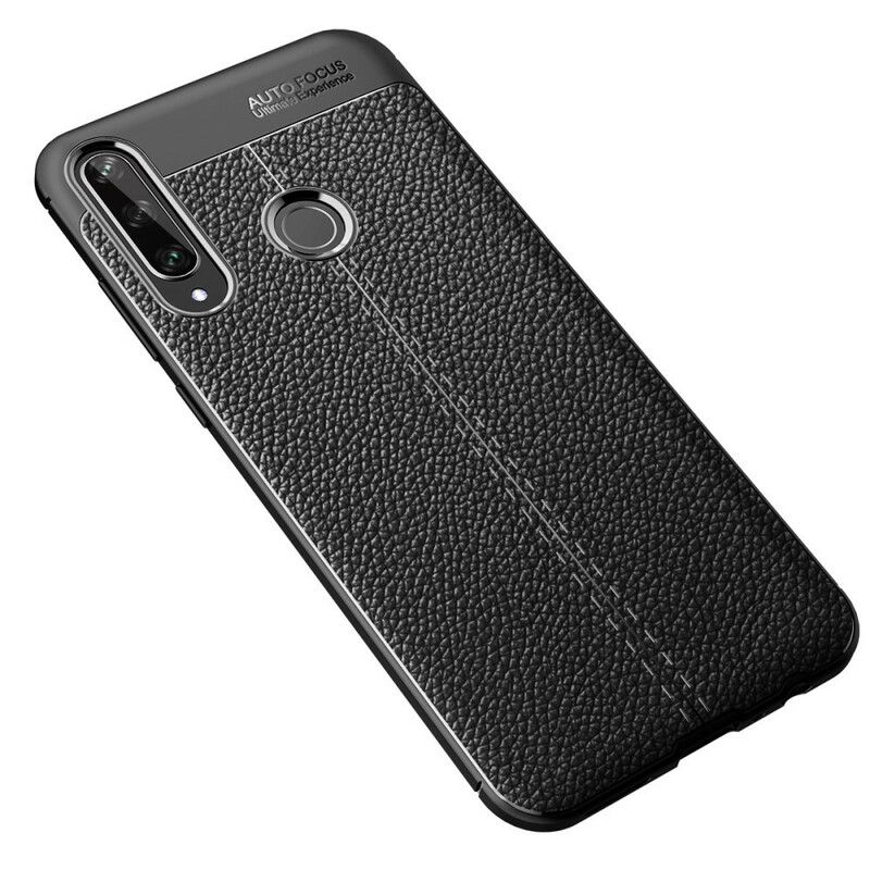 Cover Huawei Y6p Dobbelt Linje Litchi Lædereffekt