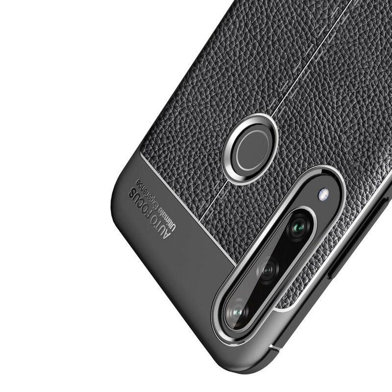 Cover Huawei Y6p Dobbelt Linje Litchi Lædereffekt