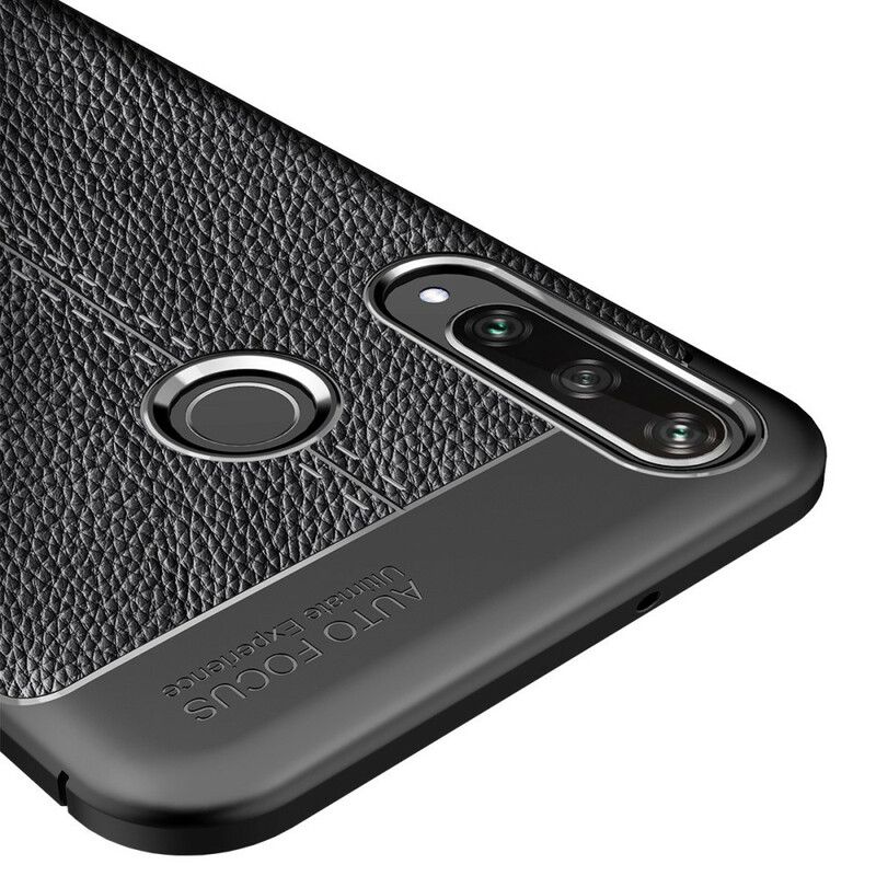 Cover Huawei Y6p Dobbelt Linje Litchi Lædereffekt