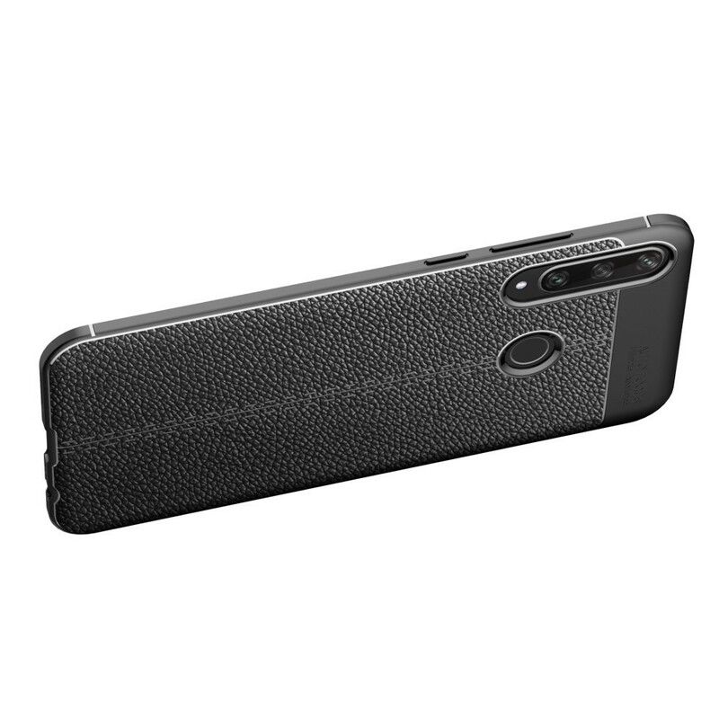 Cover Huawei Y6p Dobbelt Linje Litchi Lædereffekt