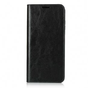 Cover Huawei Y6p Flip Cover Ægte Læder