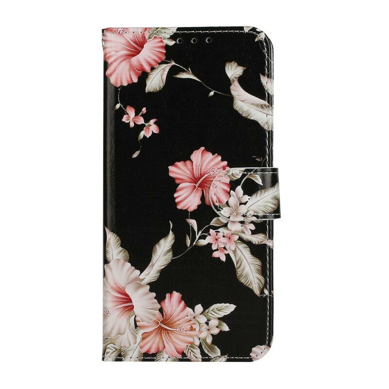 Cover Huawei Y6p Flip Cover Myriader Af Blomster