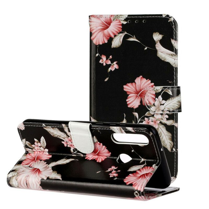 Cover Huawei Y6p Flip Cover Myriader Af Blomster