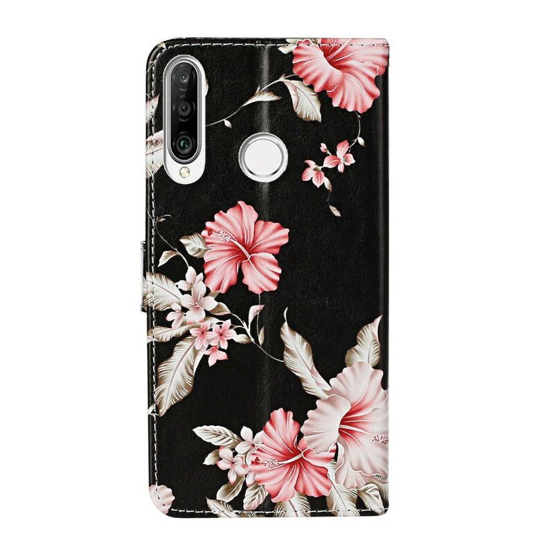 Cover Huawei Y6p Flip Cover Myriader Af Blomster