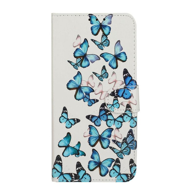 Cover Huawei Y6p Flip Cover Myriader Af Sommerfugle