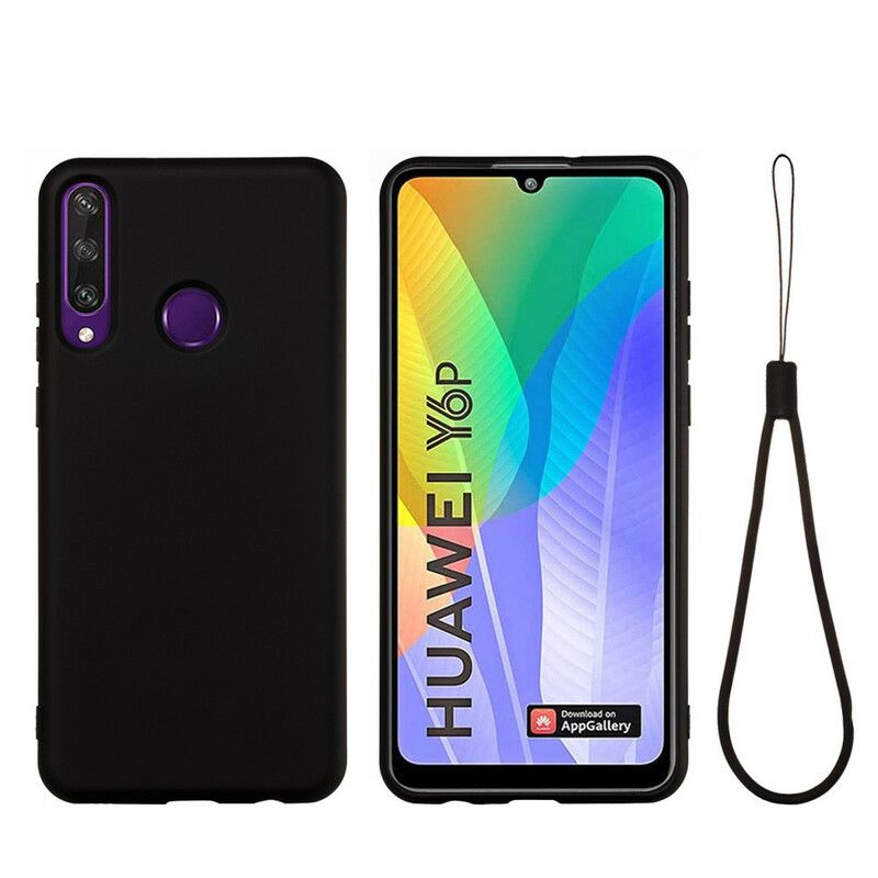 Cover Huawei Y6p Flydende Silikone Med Snor