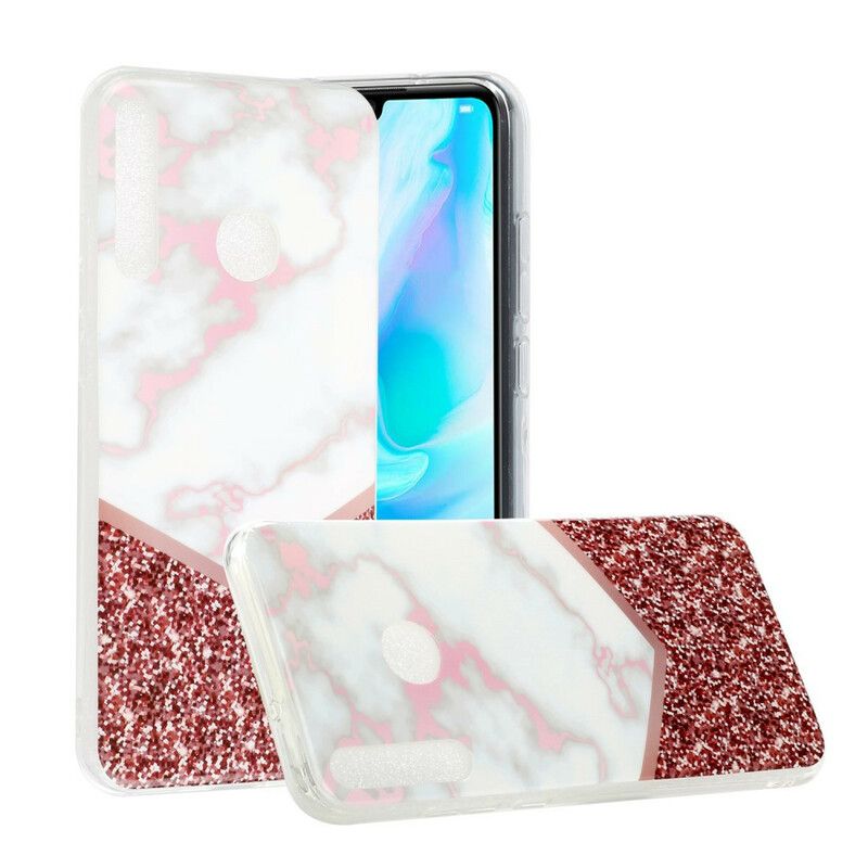 Cover Huawei Y6p Geometri Marmorvariation