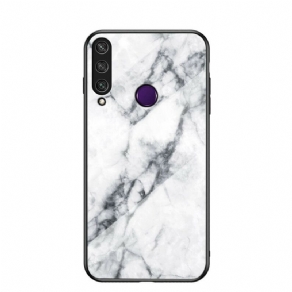 Cover Huawei Y6p Marmorfarver Hærdet Glas