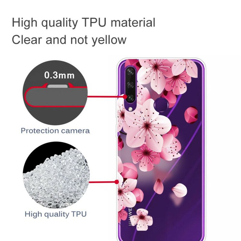 Cover Huawei Y6p Premium Blomster