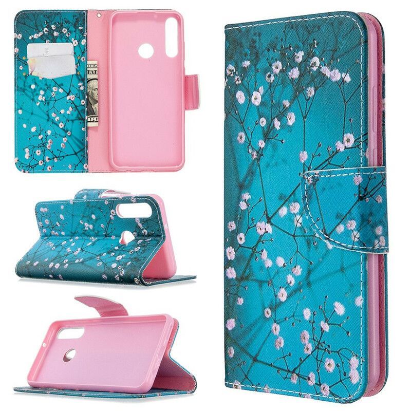 Flip Cover Huawei Y6p Blomstrende Træ