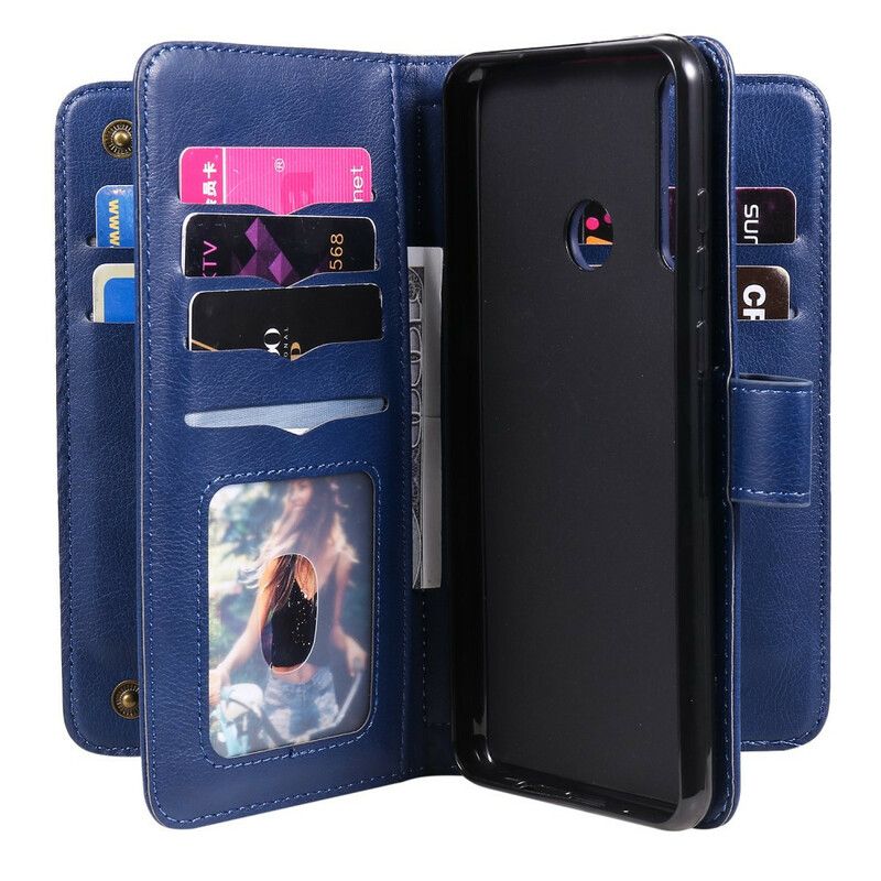 Flip Cover Huawei Y6p Multi-funktion 10 Kortholder